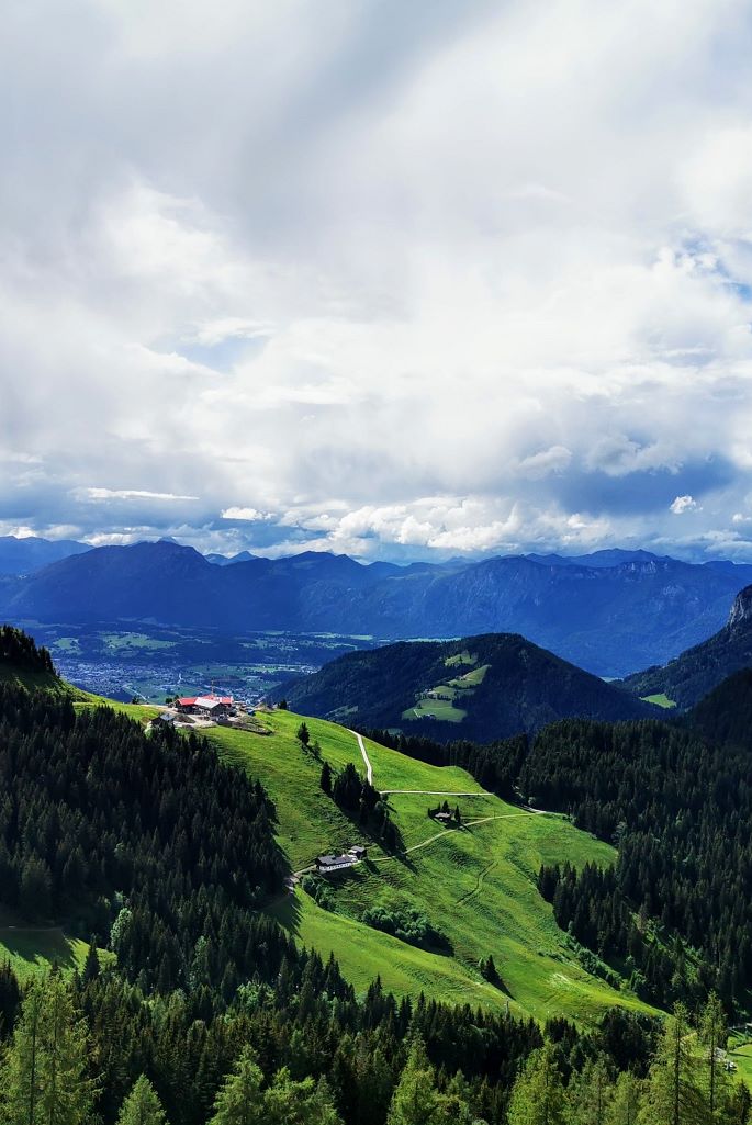 Ausblick zur Kraftalm im Sommer